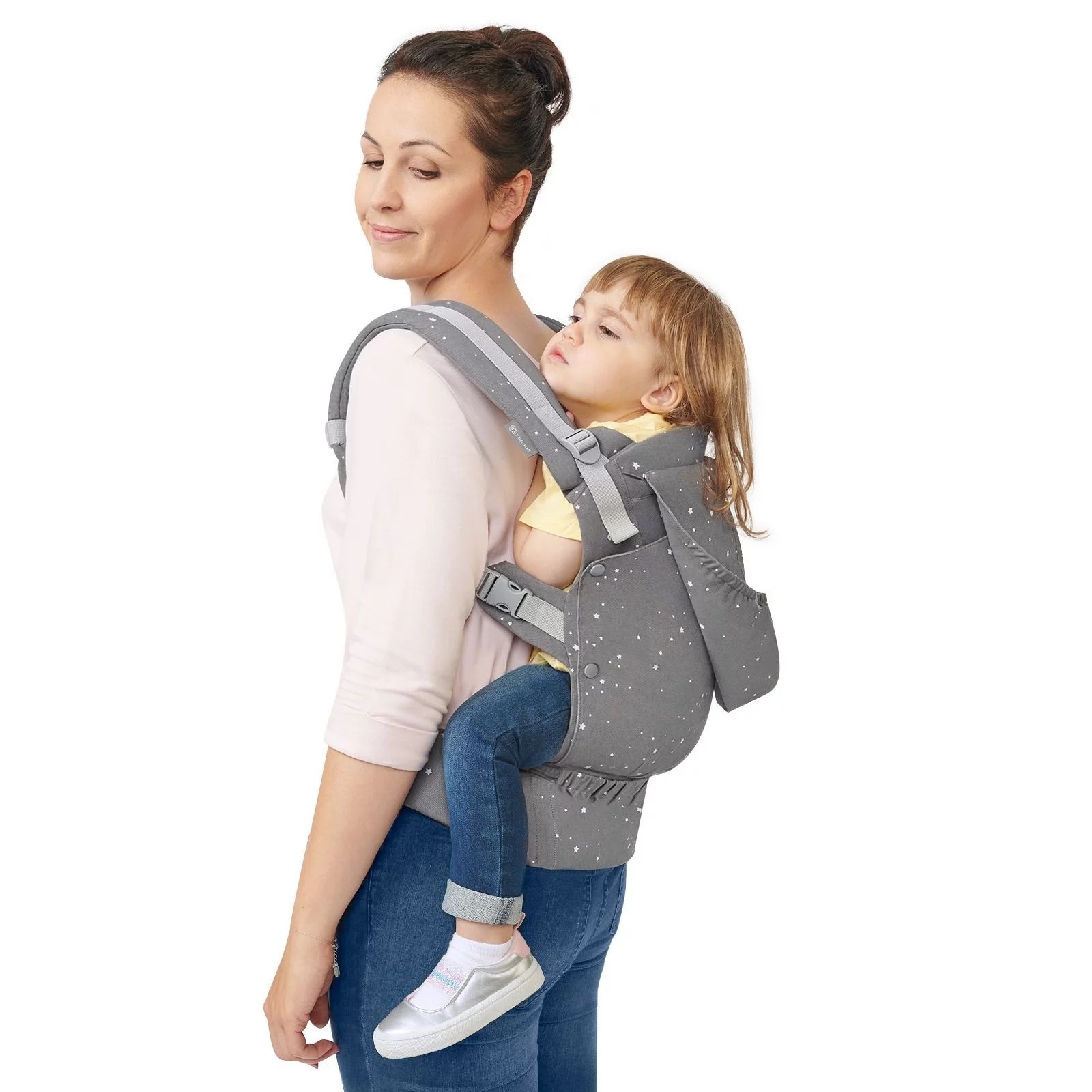 100617-MOCHILA PORTABEBE KINDERKRAFT HUGGY GRIS(3-0)-3