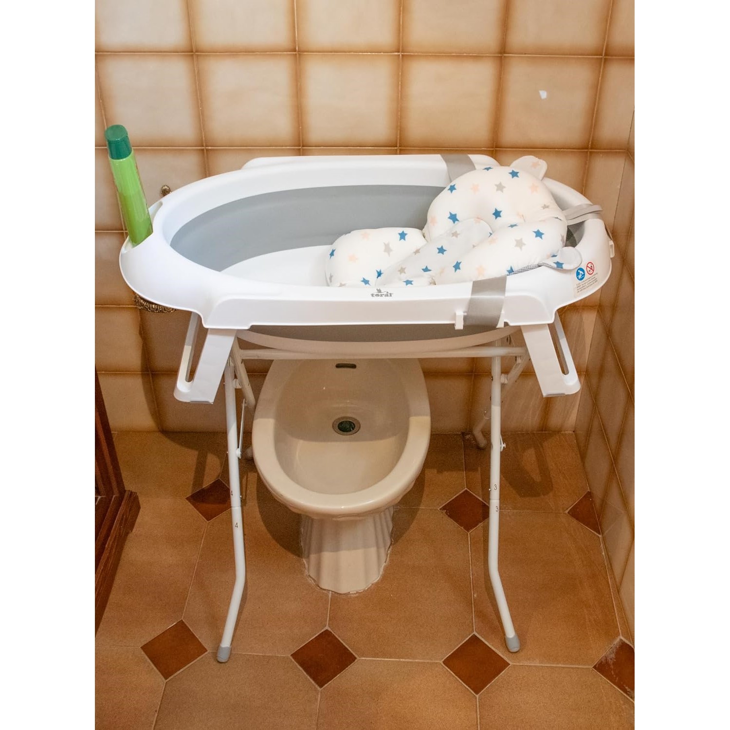 100896-BAÑERA PLEGABLE TORAL CONFORT CON PIE Y COJIN(10-0)-2