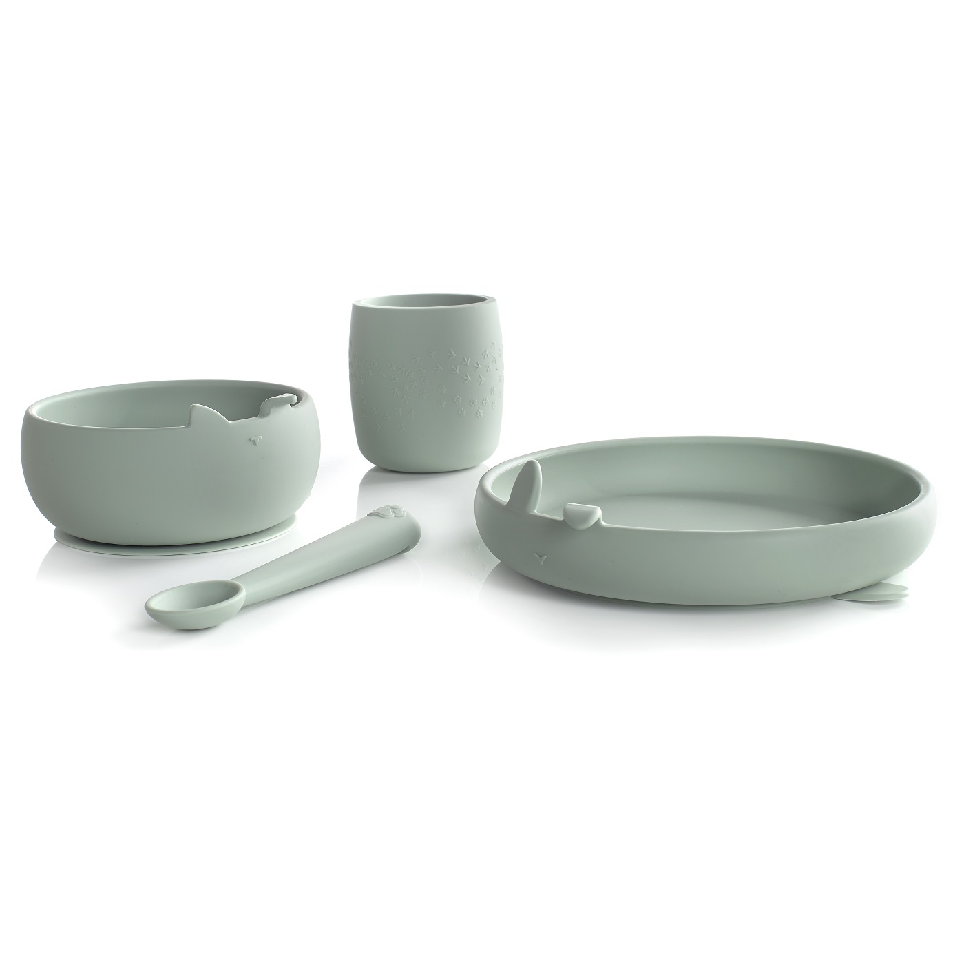 102942-VAJILLA SILICONA DINNER SET VERDE JANE(8-0)-0