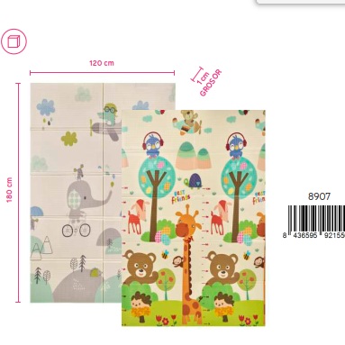 ALFOMBRA DE JUEGOS 180 X 120 ELEFENTE/OSO-0