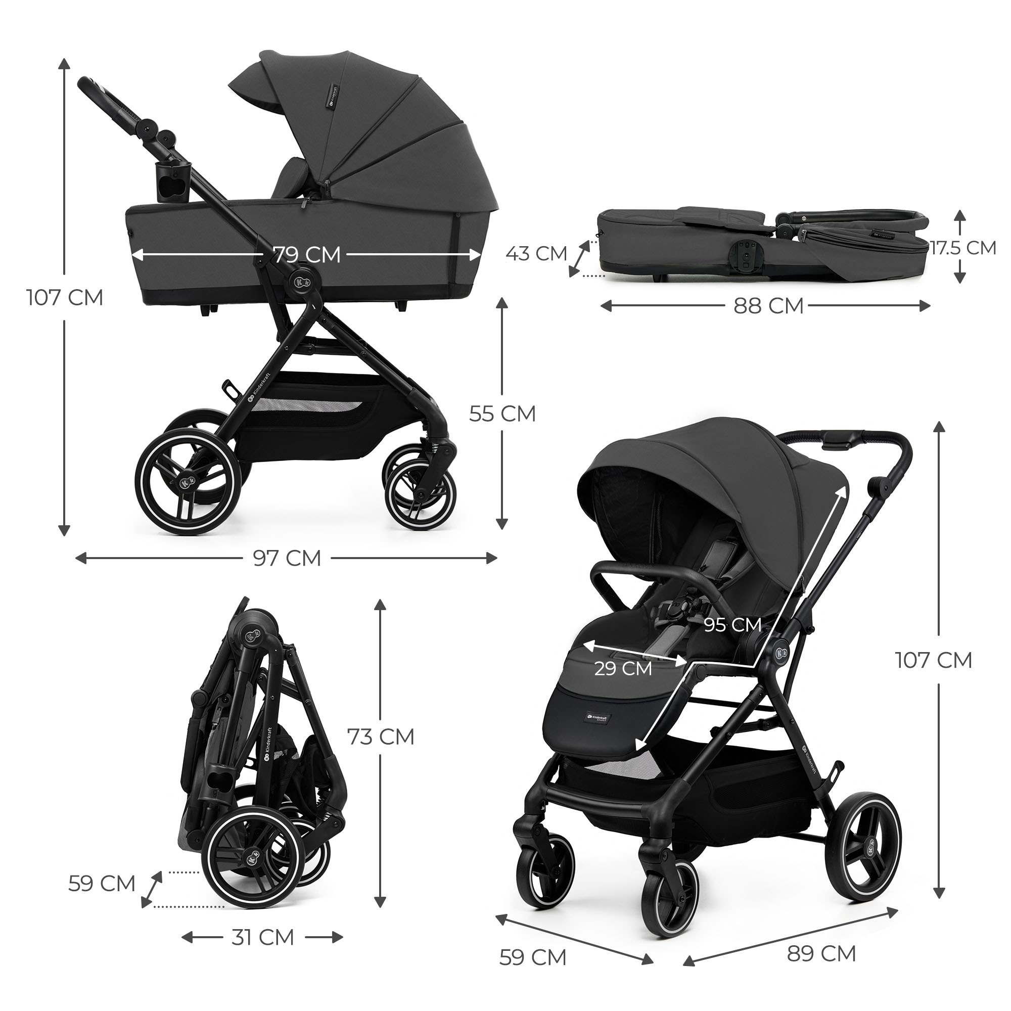 104016-COCHE DUO KINDERKRAFT YOXI MOONLIGHT GREY(1-0)-2