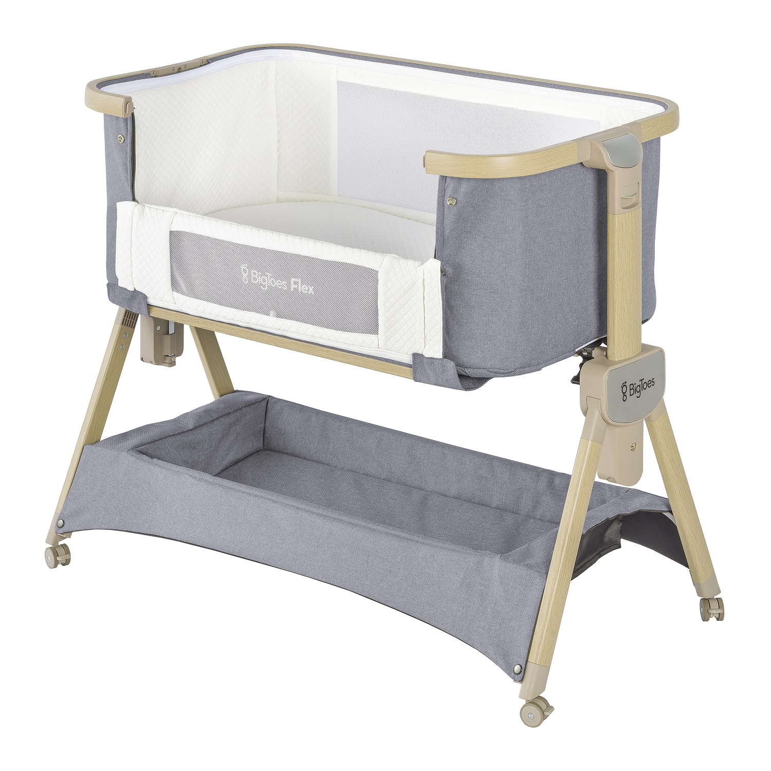 104373-MINICUNA COLECHO PLEGABLE BIGTOES GREY NATURE + COLCHA(3-0)-1