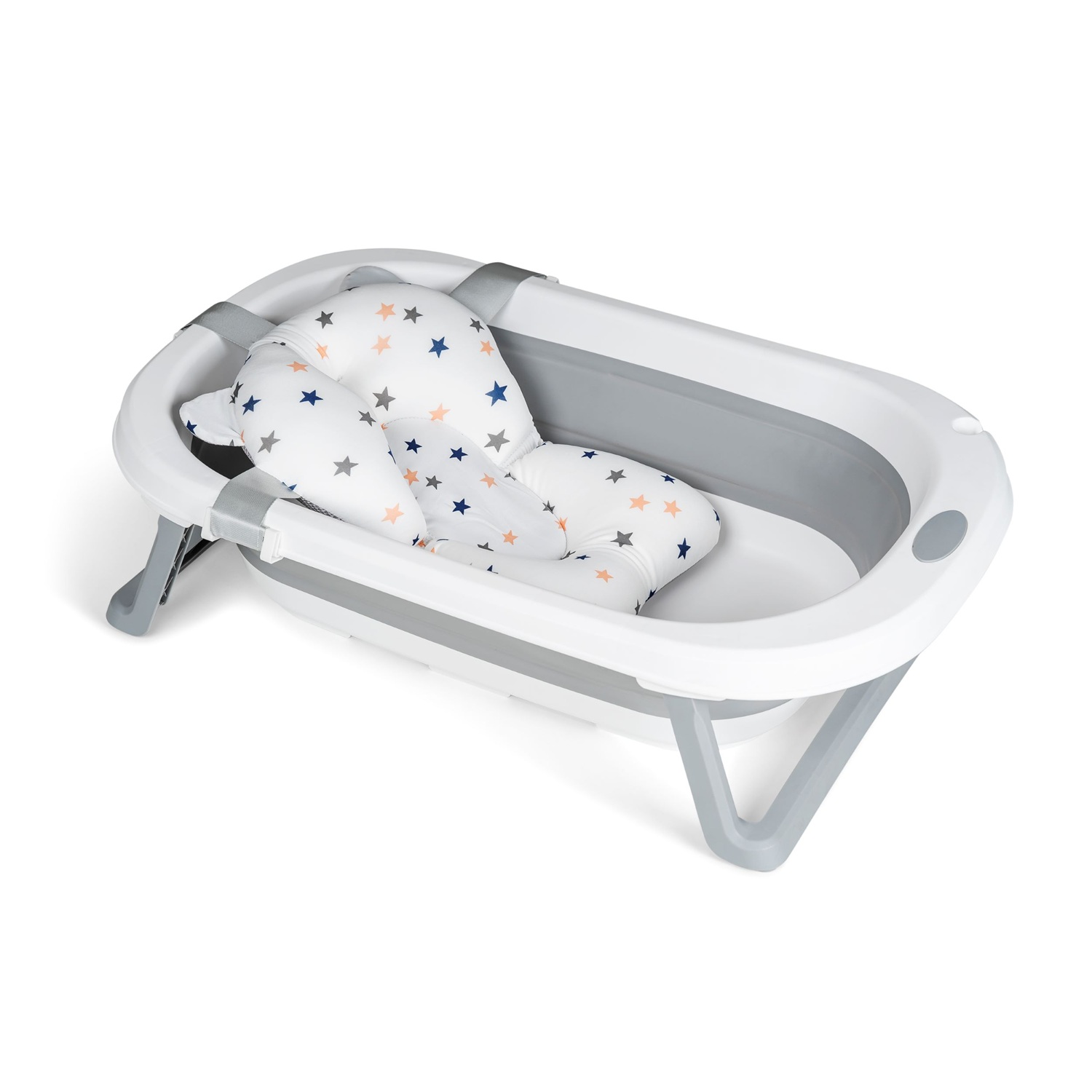 BAÑERA FLEX GRIS + COJIN ESTRELLAS-0
