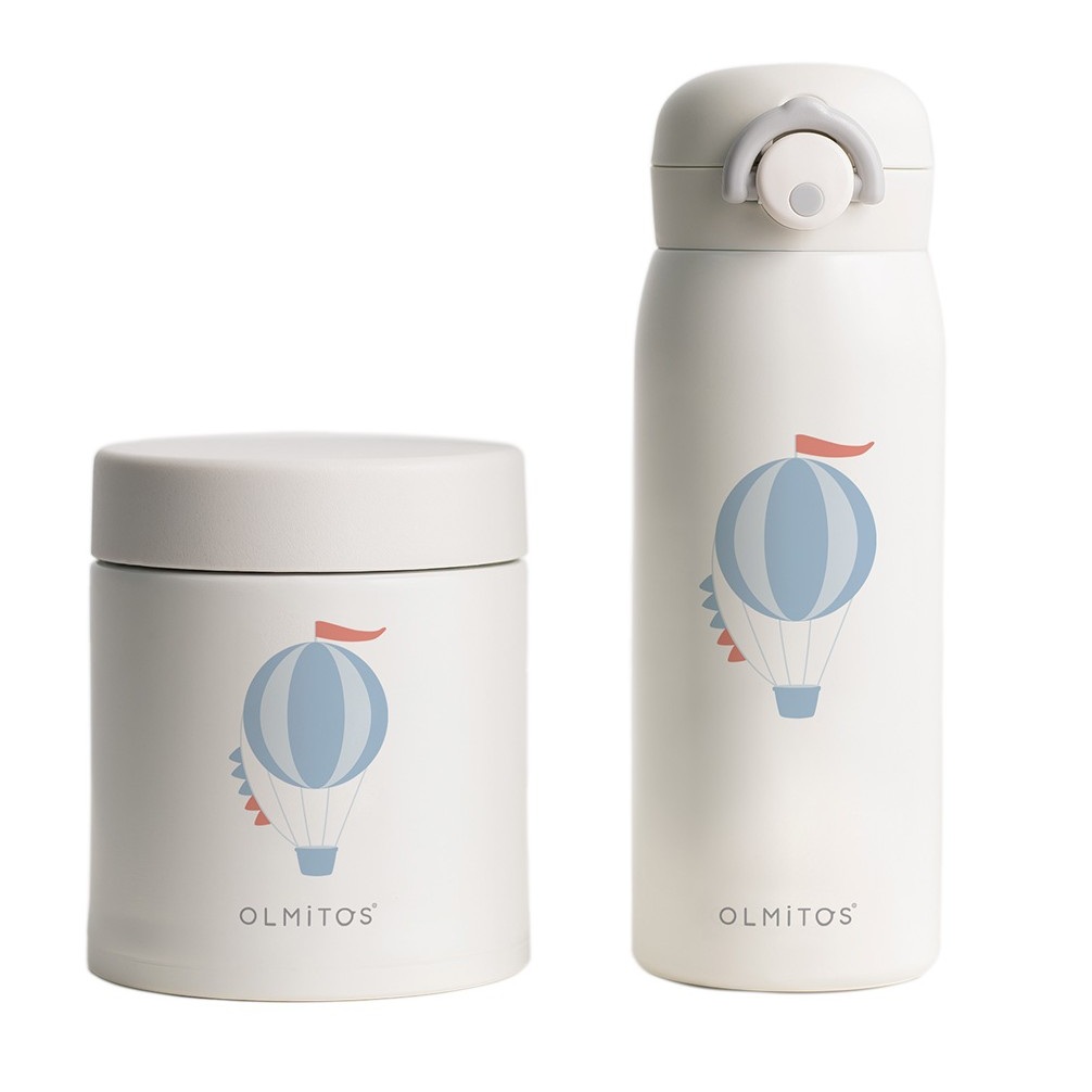 SET TERMOS LIQUIDO + SOLIDO BEIGE BALLOON-0