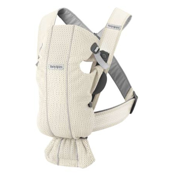 MOCHILA PORTABEBE MINI MESH CREMA-0