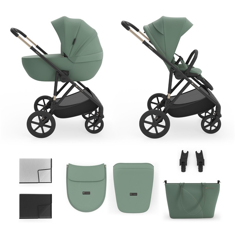 107229-COCHE DUO KINDERKRAFT PRIME 3 DARK GREEN(1-0)-0