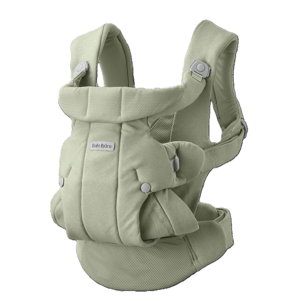 MOCHILA BABYBJORN HOLD CEPILLADO VERDE CLARO-0
