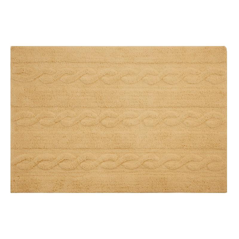 67124-ALFOMBRA 180 X 140 ALGODON TRENZAS CAMEL(0-0)-0