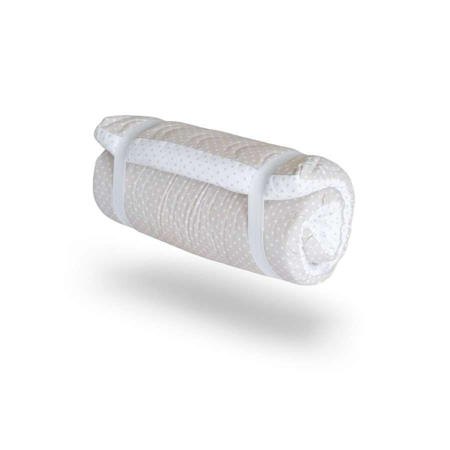 78508-COLCHON CUNA VIAJE  ENROLLABLE BEIG-ESTRELLAS(11-2)-1
