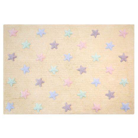 84556-ALFOMBRA 120 X 160 ESTRELLAS TRICOLOR VAINILLA(0-0)-0
