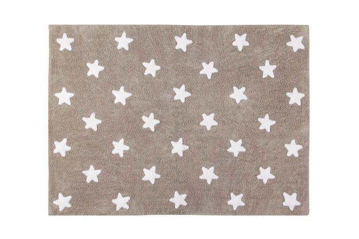 84879-ALFOMBRA 120 X 160 LAVABLE ESTRELLAS LINO-BLANCO(0-0)-0