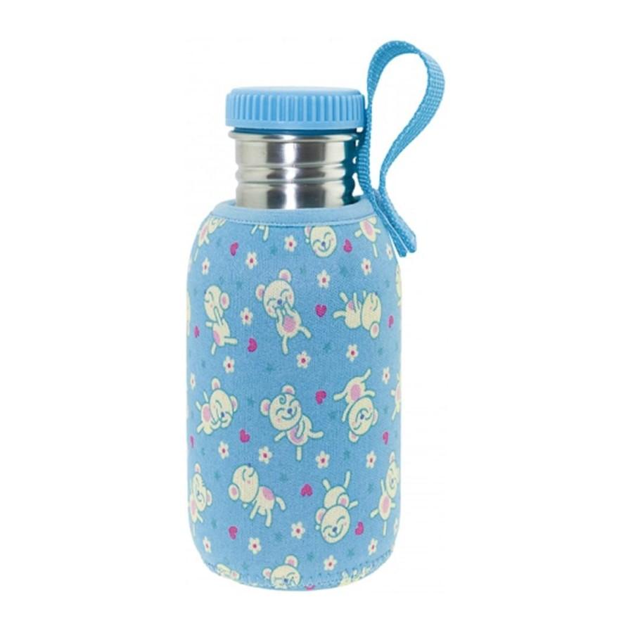 86444-BOTELLA INOX 0,50 L + FUNDA OSO AZUL(1-0)-0
