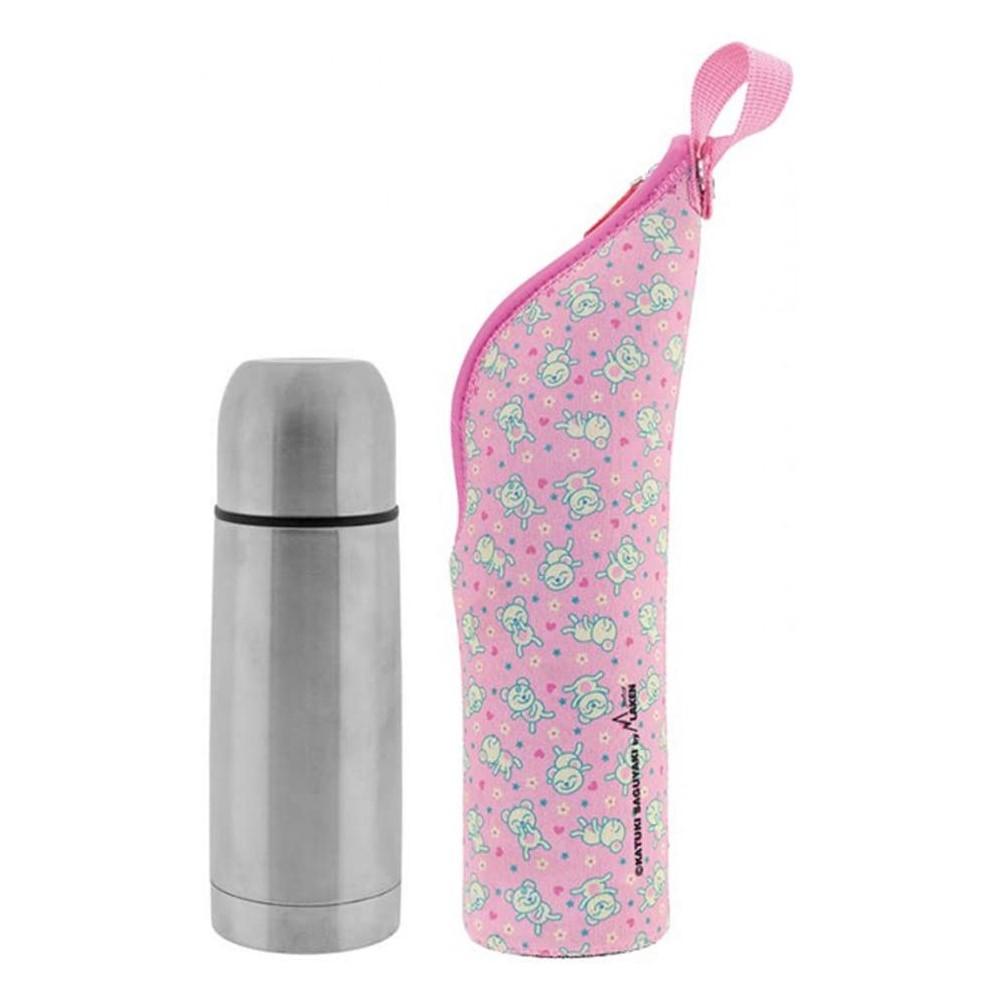 86447-TERMO INOX 0,50 L + FUNDA OSO ROSA(1-0)-0