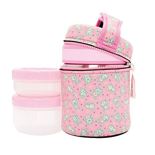 86458-PAPILLERO INOX 1L + FUNDA OSO ROSA(3-0)-0