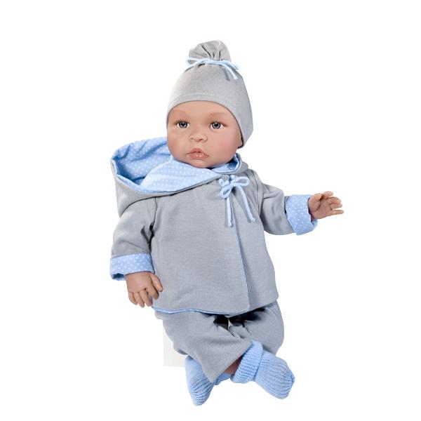 86754-MUÑECO LEO CHAQUETON REVERS. GRIS-CELESTE(0-0)-0