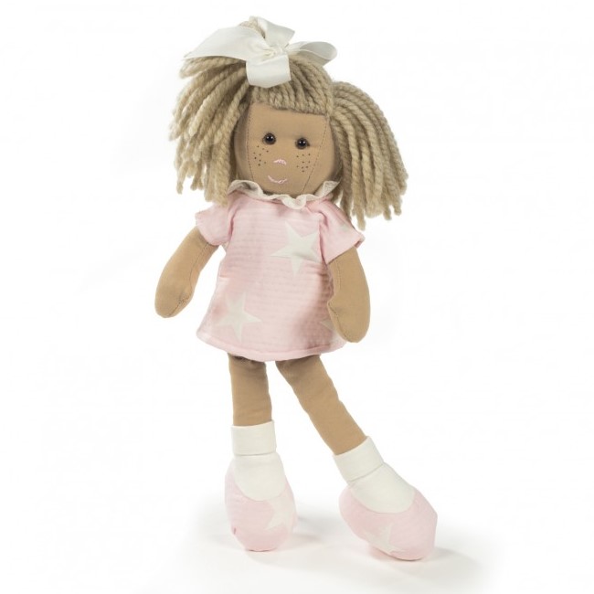 86795-MARTA 38 CM. VESTIDO ESTRELLA ROSA(2-0)-0