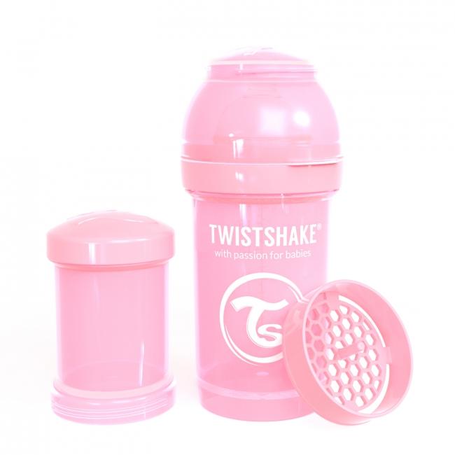 87234-TWISTSHAKE BIBERON ANTICOLICO 180ML ROSA PASTEL(0-0)-0