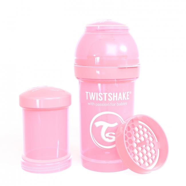 87234-TWISTSHAKE BIBERON ANTICOLICO 180ML ROSA PASTEL(8-0)-0