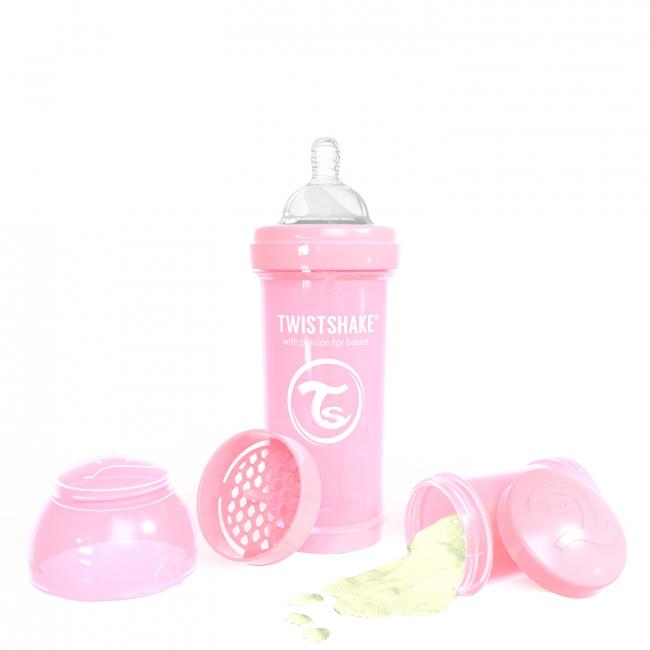 87237-TWISTSHAKE BIBERON ANTICOLICO 260 ML ROSA PASTEL(0-0)-1