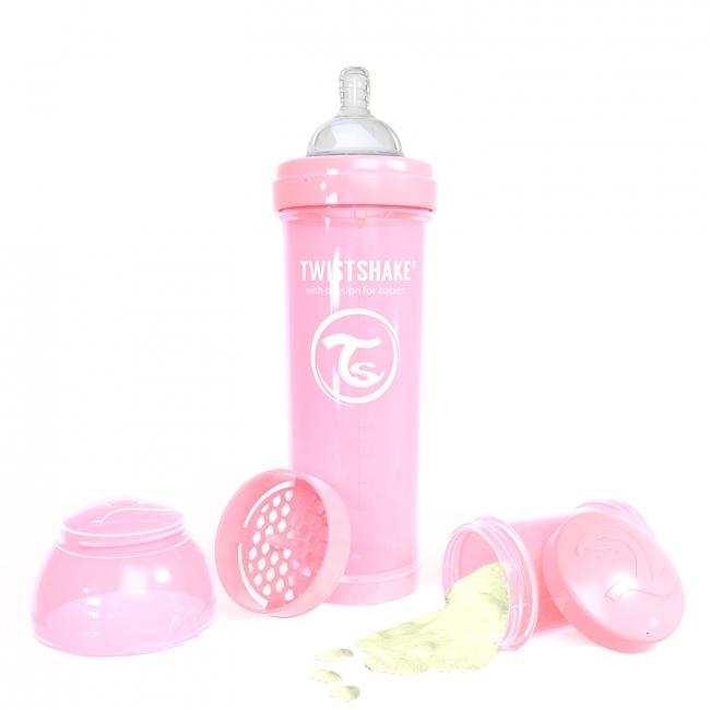 87240-TWISTSHAKE BIBERON ANTICOLICO 330 ML ROSA PASTEL(0-0)-1