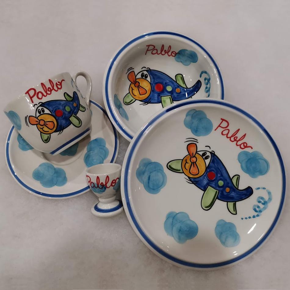 88560-VAJILLA CERAMICA 5 PIEZAS BEBE PERSONALIZADA(2-0)-1