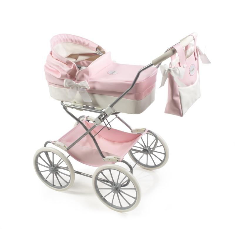 92702-COCHE MUÑECAS CUCO CLASICO ROSA-BLANCO POLIPIEL LA NINA(0-0)-1