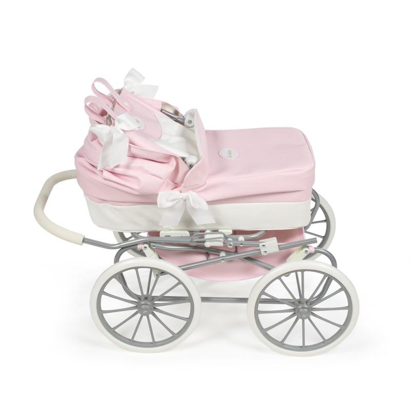 92702-COCHE MUÑECAS CUCO CLASICO ROSA-BLANCO POLIPIEL LA NINA(0-0)-2