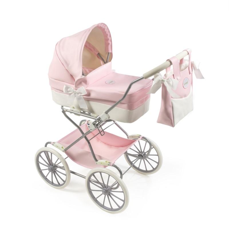92702-COCHE MUÑECAS CUCO CLASICO ROSA-BLANCO POLIPIEL LA NINA(0-0)-0