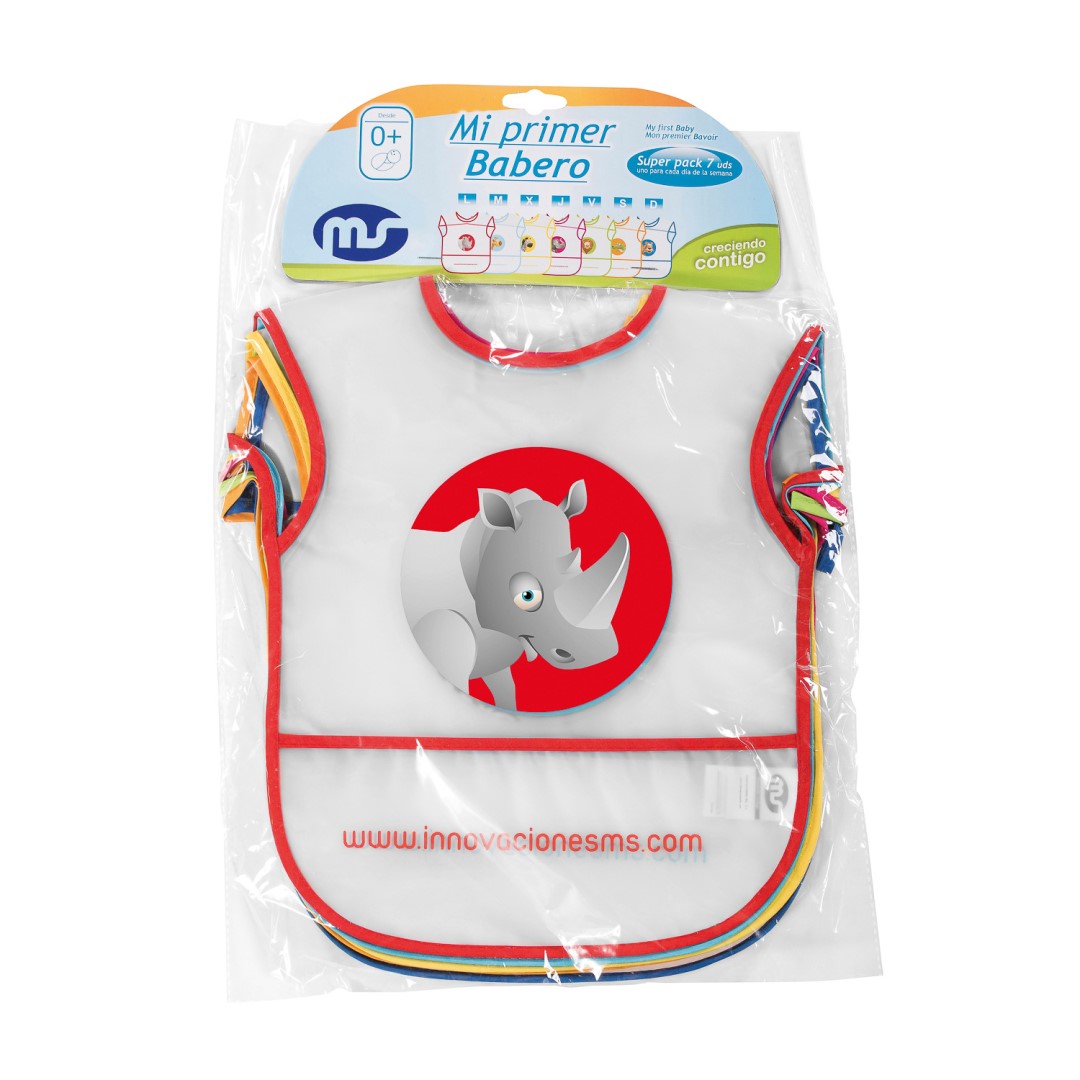 93437-PACK 7 BABEROS PLASTICO TAMAÑO GRANDE(9-0)-1
