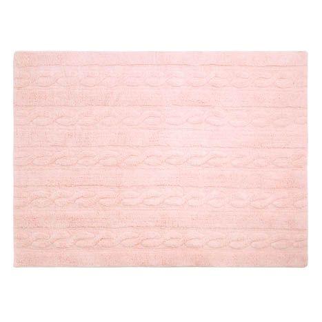 95190-ALFOMBRA 80 X 120 LAVABLE TRENZAS ROSA(0-0)-0