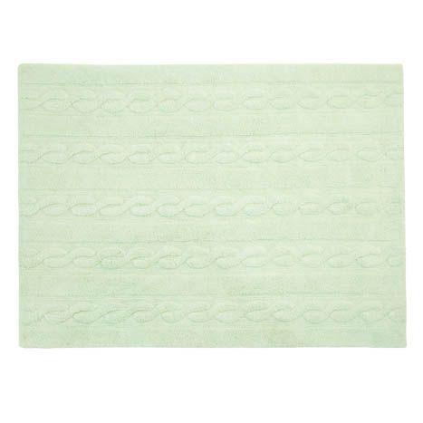 95191-ALFOMBRA 80 X 120 LAVABLE TRENZAS MENTA(1-0)-0