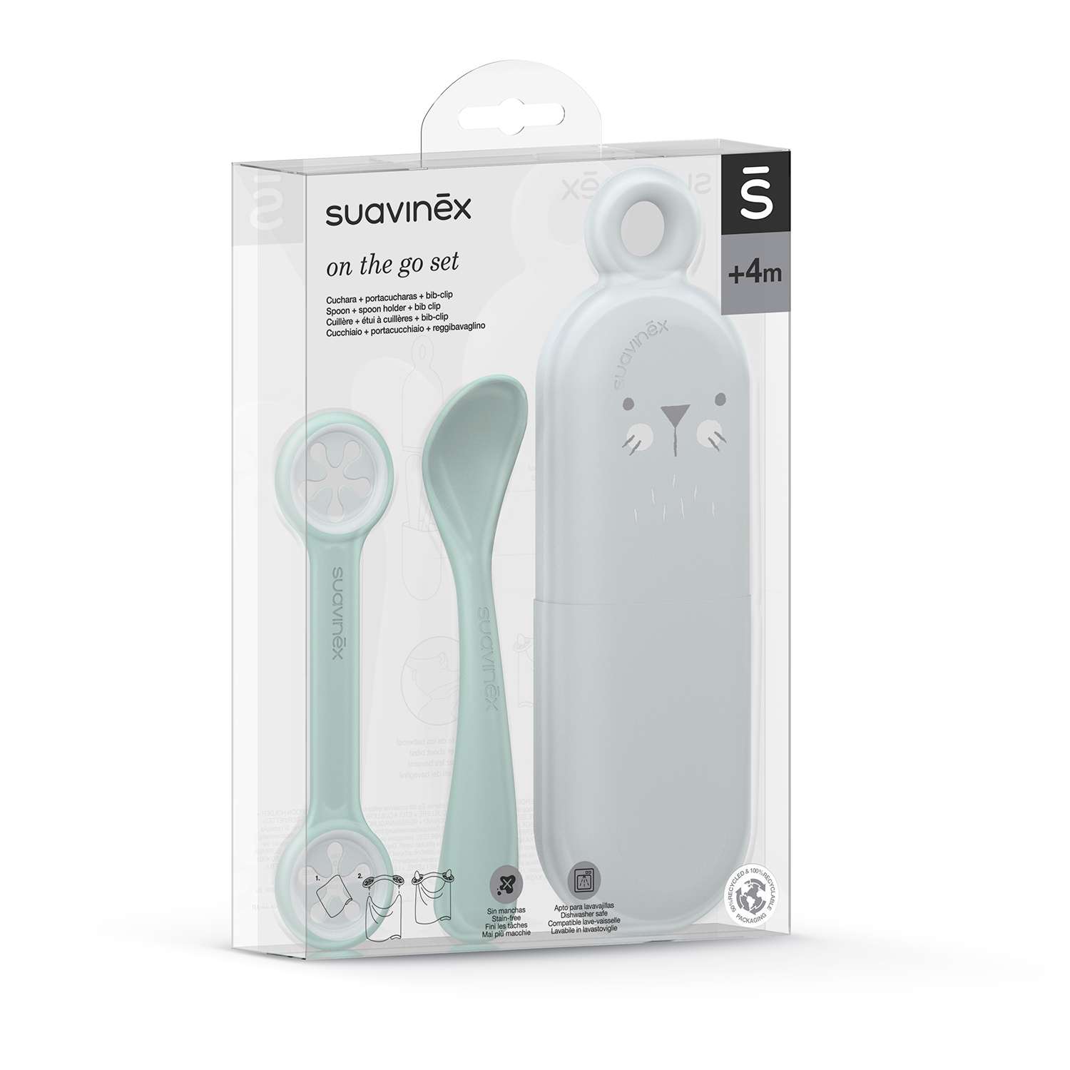 95564-SET CUCHARAS ON THE GO +4M CONEJITOS VERDE SUAVINEX(1-0)-2