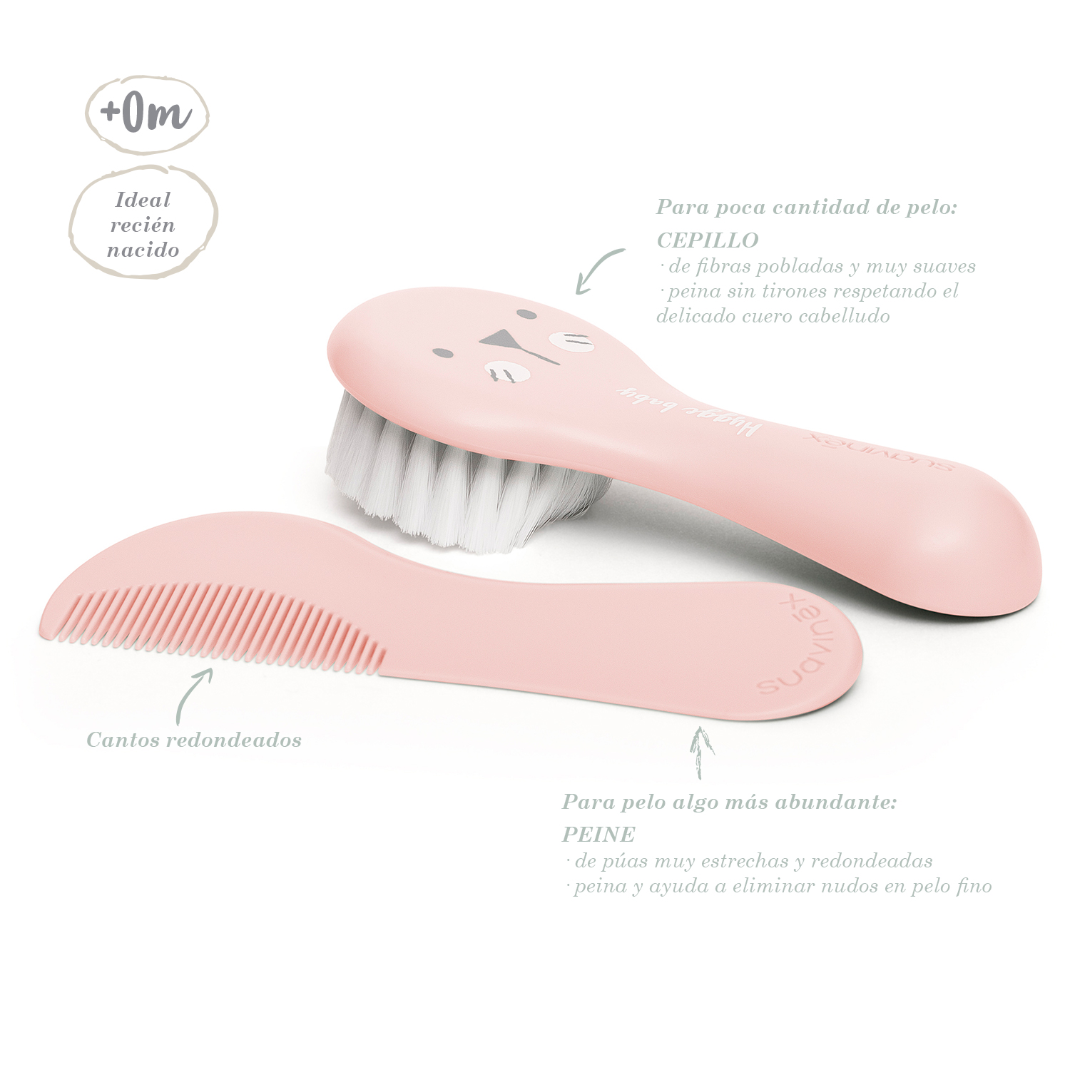 95568-SET CEPILLO Y PEINE ROSA SUAVINEX(1-0)-2