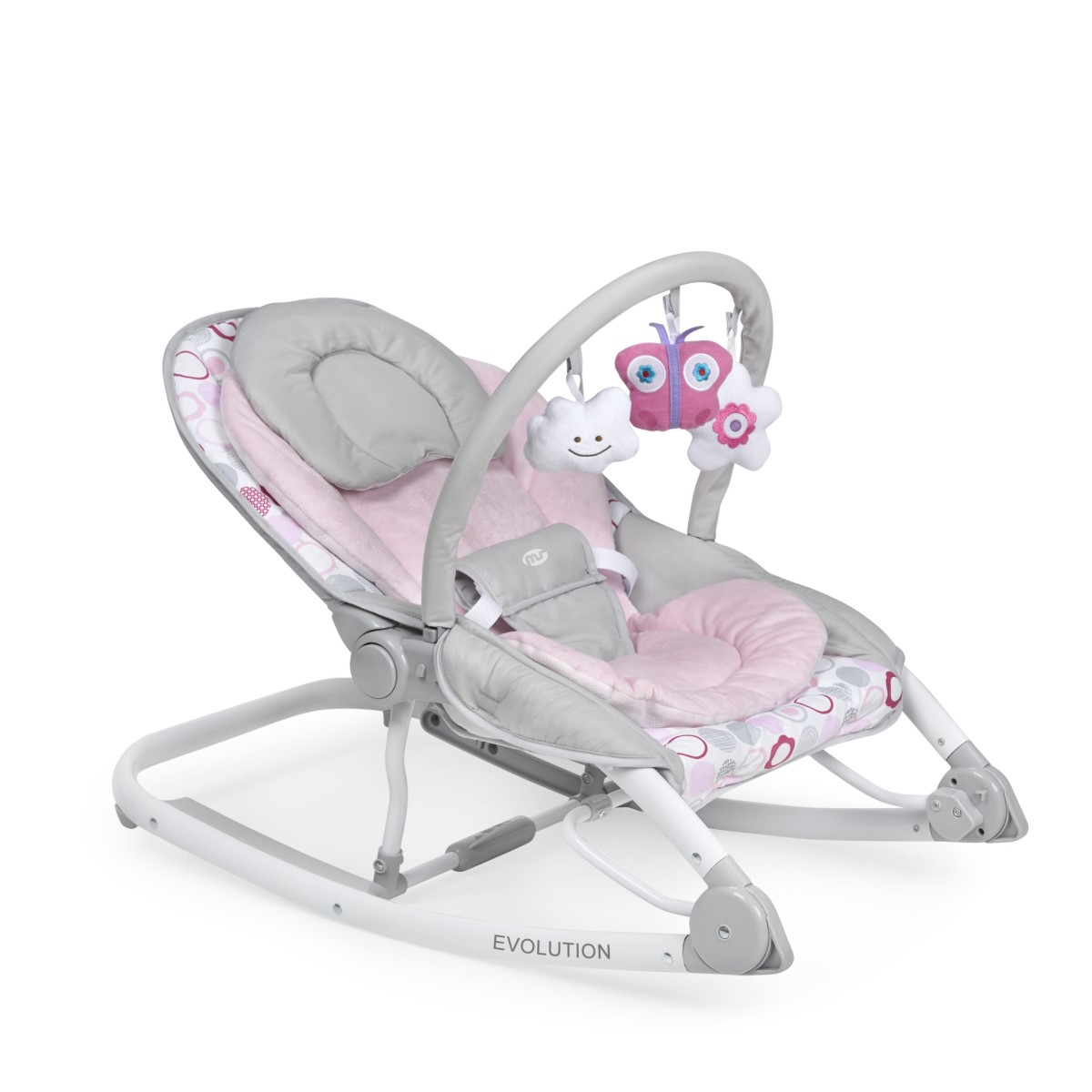 95613-HAMACA MS EVOLUTION GRIS-ROSA CIRCULOS(4-1)-0