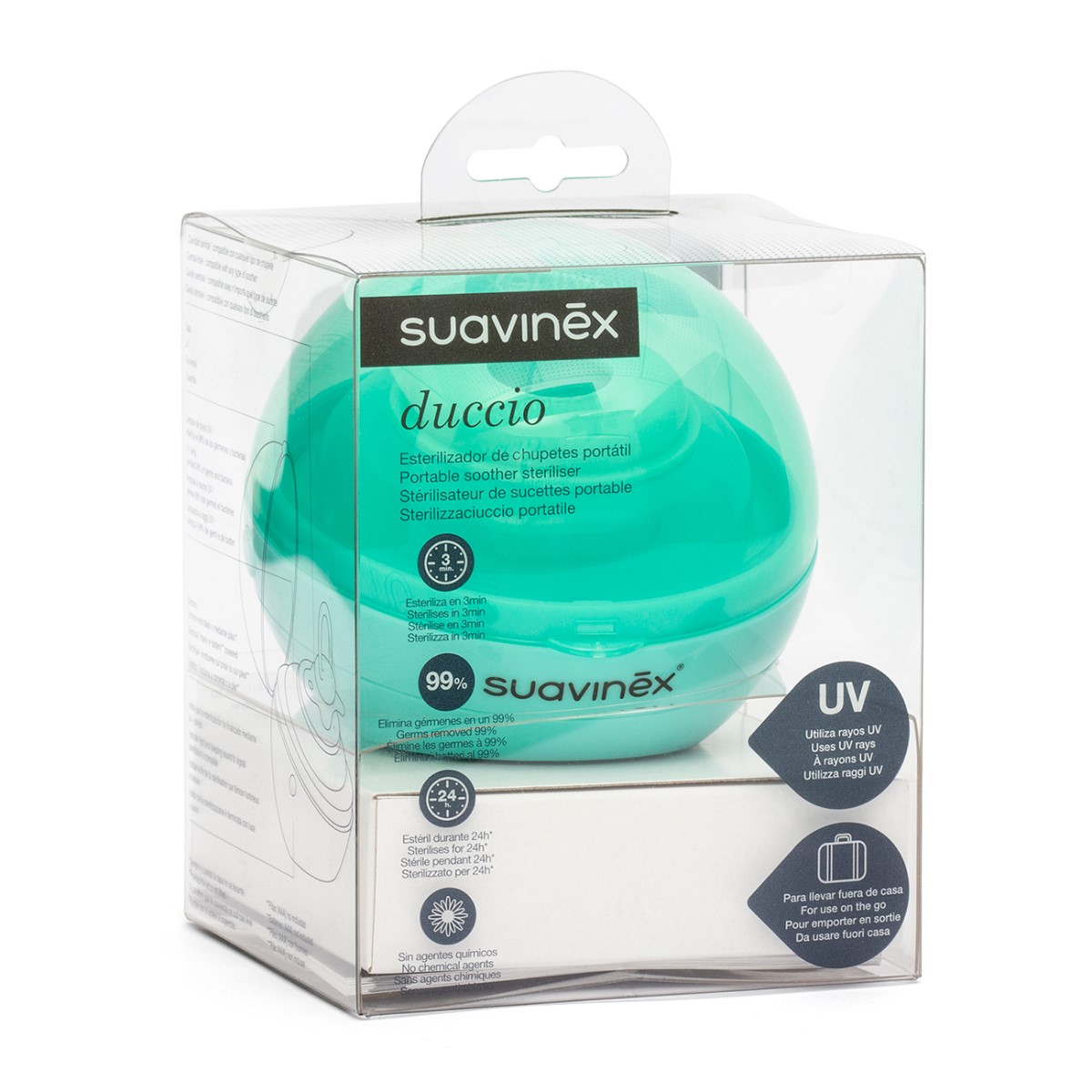 96033-ESTERILIZADOR CHUPETE UV VERDE SUAVINEX(5-0)-0