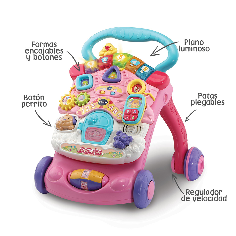 96238-CORREPASILLOS ANDANDIN ROSA VTECH(2-0)-0