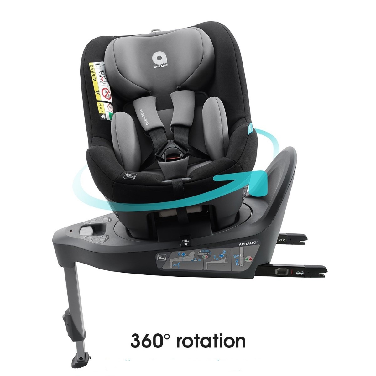 96436-SILLA AUTO APRAMO METTRO GR.0-1 GREY + BASE(1-0)-1