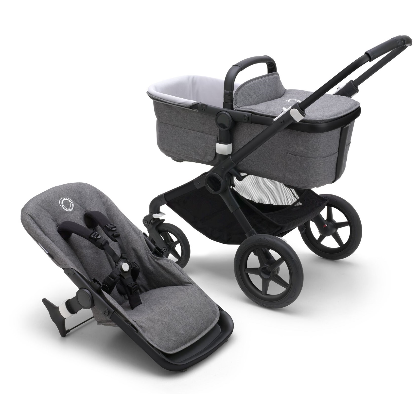 96738-BUGABOO FOX 3 BASE NEGRA - GRIS MELANGE(2-0)-0