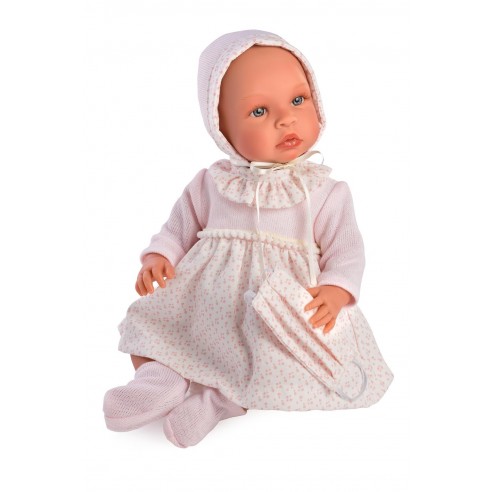 96952-MUÑECA LEO 46 CM. VESTIDO ROSA PECHERA LANA ROSA(0-0)-0