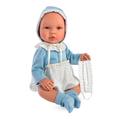 96953-MUÑECO LEO 46 CM. AZUL PECHERA LANA AZUL(0-0)-0