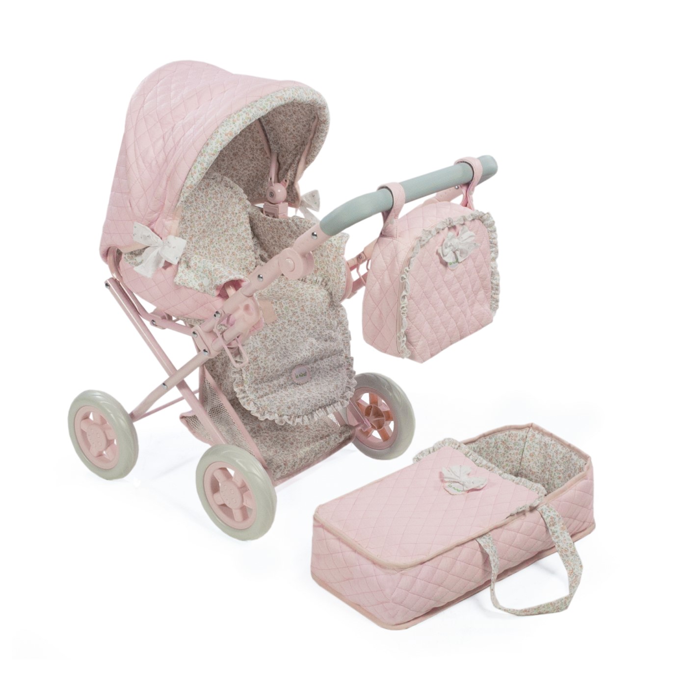 97466-CUCO CON RUEDAS VIOLETA PIEL ROSA FLOR PEQUEÑA(0-0)-1