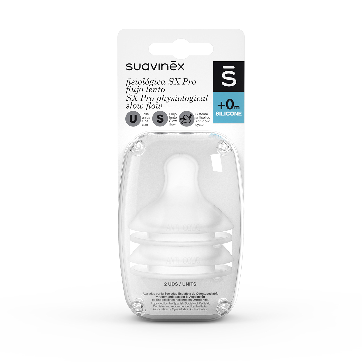 98083-TETINA S SUAVINEX FISIOLOGICA SILICONA  2 UDS.(4-0)-0