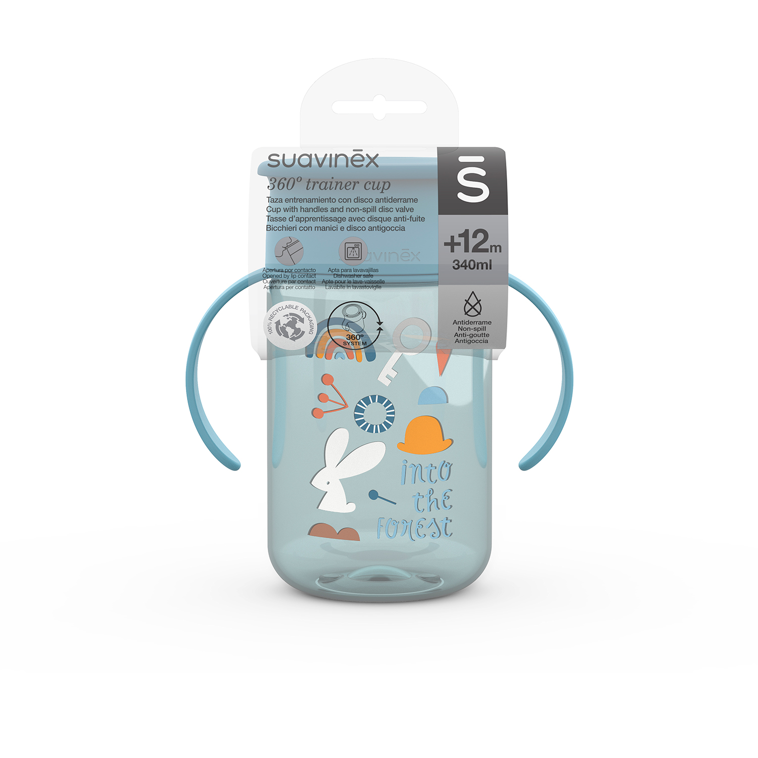 98086-VASO ANTIDERRAME 360º 340 ML +12M SUAVINEX FOREST AZUL(0-0)-1
