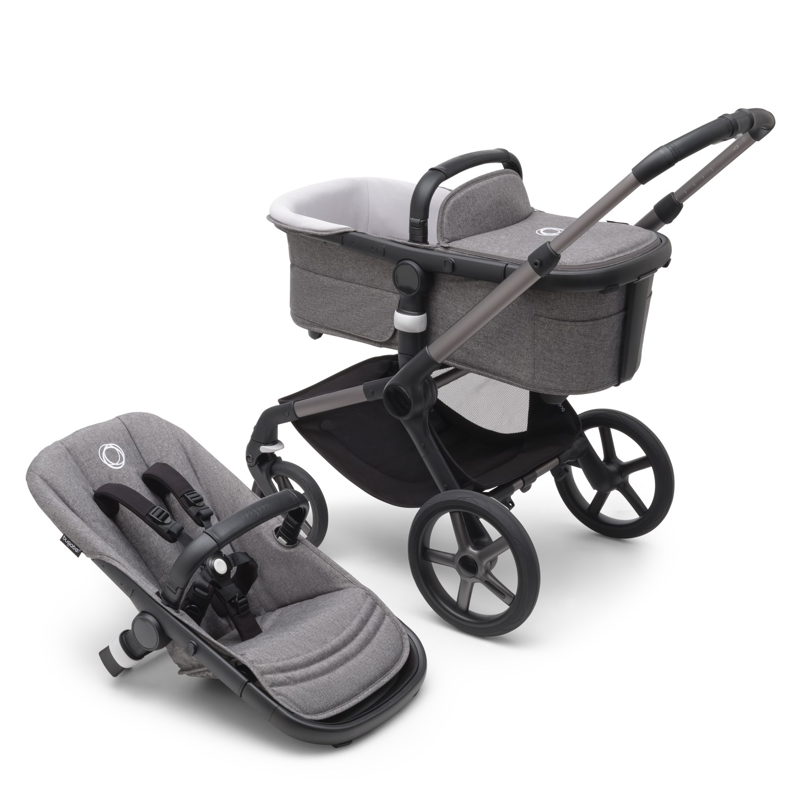99738-BUGABOO FOX 5 BASE GRAFITO - GRIS MELANGE(1-0)-0