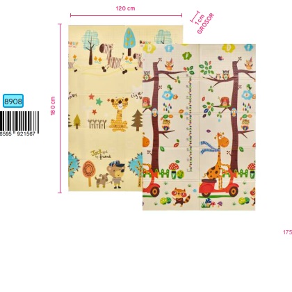 103887-ALFOMBRA JUEGOS 180 X 120 ZEBRA / JIRAFA(5-1)-0