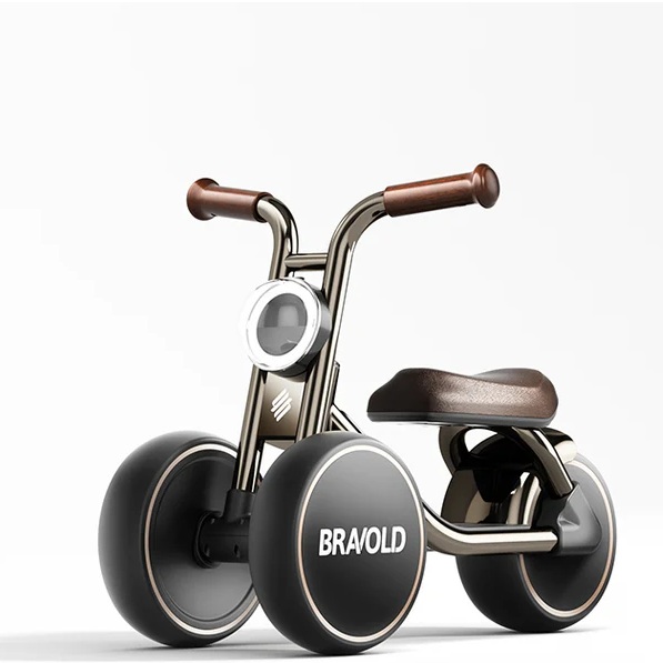 104920-TRICICLO BRAVOLD LITTLE BIKER CHROME NEGRO(2-0)-0