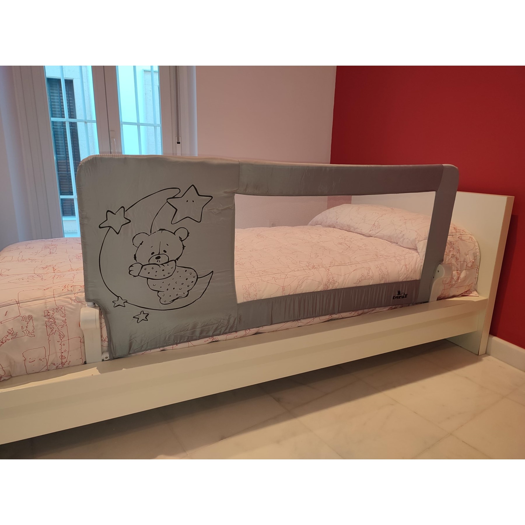 87753-BARRERA DE CAMA 180 CM. GRIS EXTRA-GRANDE(4-0)-0