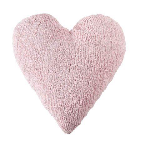 95189-COJIN 50X47CM LAVABLE CORAZON ROSA(2-0)-0